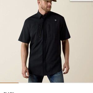 Ariat VentTEK Classic Fit Shirt in Black size XXL